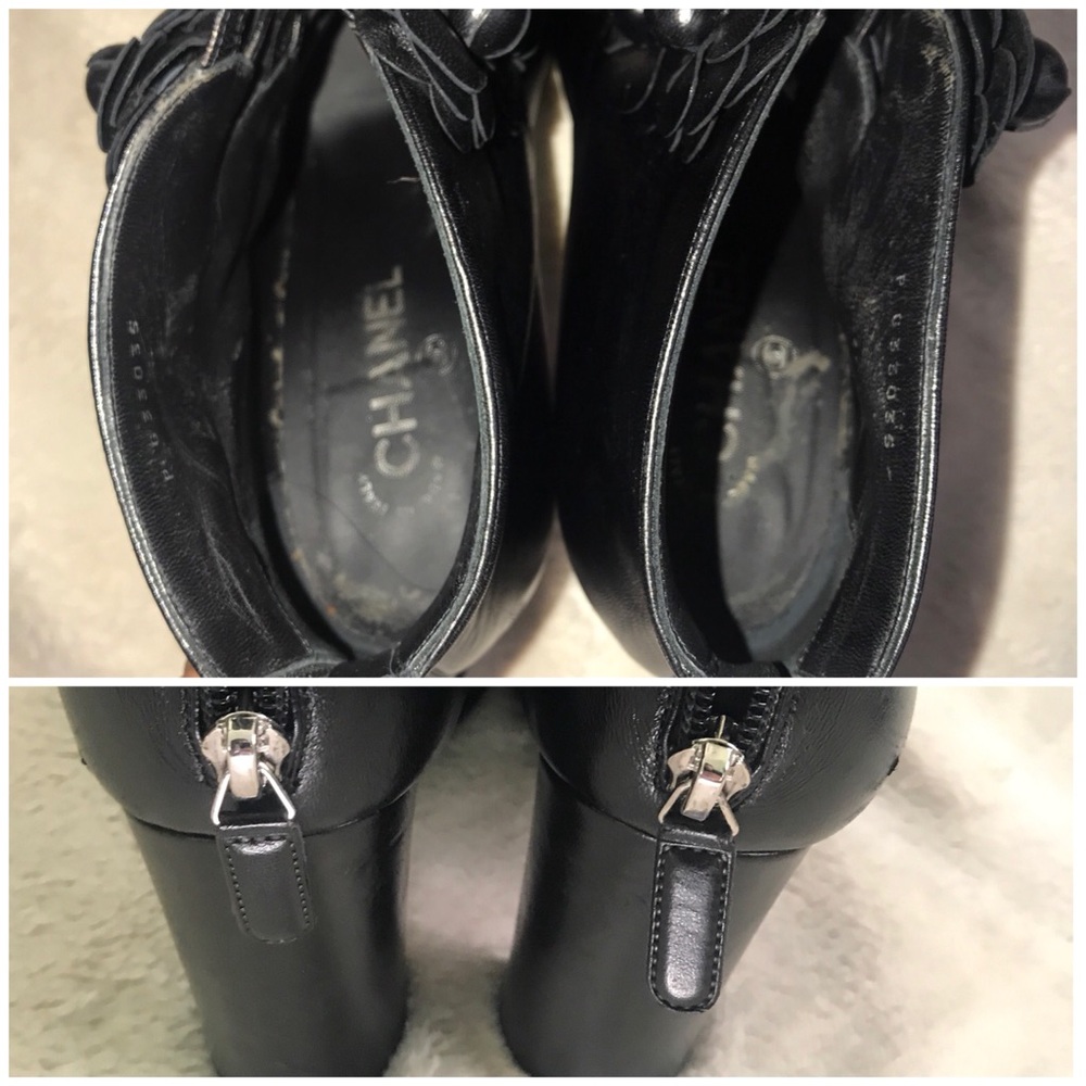 👑✅PRICE FIRM✅ AUTHENTIC Chanel Camelia Booties - Picture 8 of 14